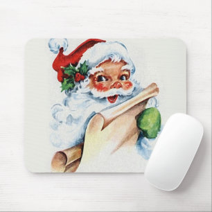 De kerstman met zijn kerstlijstrol muismat