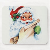 De kerstman met zijn kerstlijstrol muismat (Voorkant)