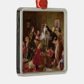 De kerstman metalen ornament (Rechts)