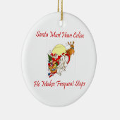 De kerstman moet een luie kraan hebben - hij maakt keramisch ornament (Rechts)