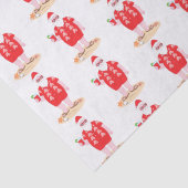 De Kerstman neemt een dag van de Beach Tissuepapier (Detail)