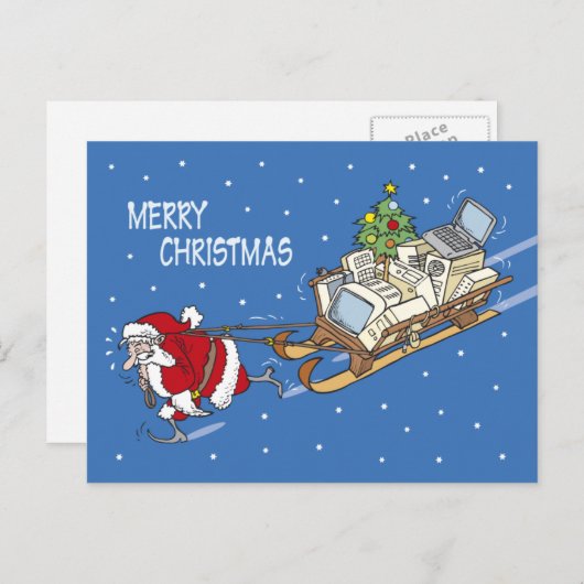 De Kerstman nr 08 Feestdagenkaart (Voorkant / Achterkant)