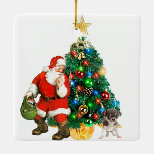 De Kerstman ontdekt door een Ornament (Achterkant)