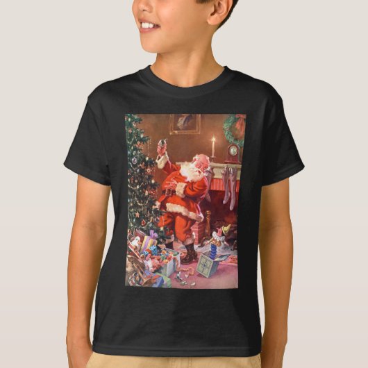 De kerstman op de avond voor Kerstmis T-shirt (Voorkant)