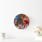 De kerstman op de nacht voor Kerstmis Ronde Klok (Huis)