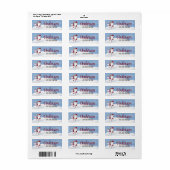De Kerstman op de Noordpool Etiket (Full Sheet)