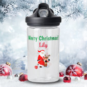 De Kerstman op de Noordpool met Rudolph Waterfles