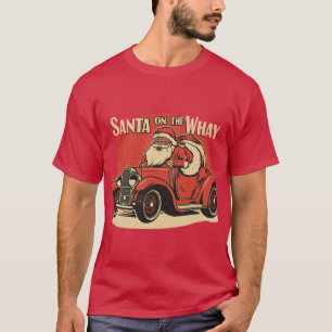 De Kerstman op weg T-shirt