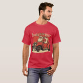 De Kerstman op weg T-shirt (Voorkant volledig)