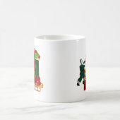 De kerstman pakt zijn slee koffiemok (Center)