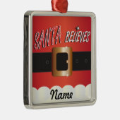 De kerstman personaliseren metalen ornament (Rechts)