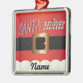 De kerstman personaliseren metalen ornament (Links)