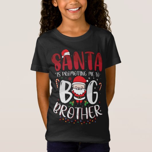 De Kerstman promoot me naar Big Brother Kerstmis T-shirt (Voorkant)