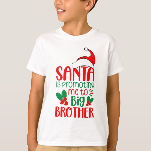 De Kerstman promoot me tot Big Brother, Kerstmis T-shirt (Voorkant)