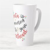 De Kerstman promoveert me tot Kerstmis Latte Mok (Rechterhoek)