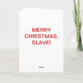 DE KERSTMAN RANSELT FEESTDAGEN KAART (Achterkant)