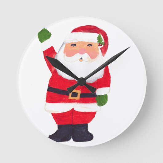 De Kerstman Ronde Klok (Voorkant)