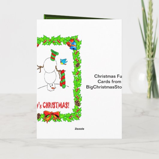 , De Kerstman Sherlock van de Kerstkaart Feestdagen Kaart (Achterkant)