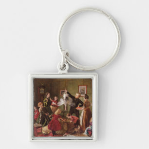 De kerstman sleutelhanger