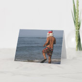 De kerstman snorkelt de Kaart van Hawaï (Achterkant)