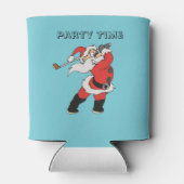 De kerstman speelt golf op het negende gat blikjeskoeler (Achterkant)