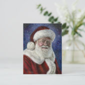 De Kerstman tussen de sterren Feestdagenkaart (Staand voorkant)