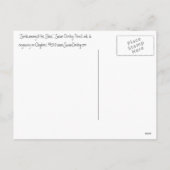 De Kerstman tussen de sterren Feestdagenkaart (Achterkant)