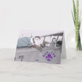 De Kerstman van Aero! - Wenskaart Feestdagen Kaart (Achterkant)