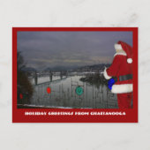 De Kerstman van Chattanooga Feestdagenkaart (Voorkant)