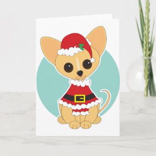 De Kerstman van Chihuahua Feestdagen Kaart