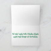 De Kerstman van Cthulhu Feestdagen Kaart (Binnen)