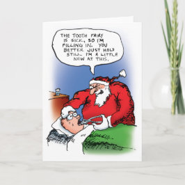 De Kerstman van de Fee van de tand Feestdagen Kaart