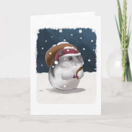 De Kerstman van de hamster Feestdagen Kaart