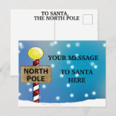 De kerstman van de Noordpool Briefkaart (Voorkant / Achterkant)