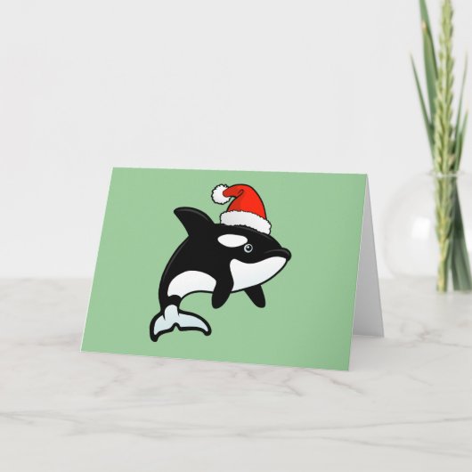 De Kerstman van de orka Feestdagen Kaart (Voorkant)