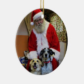 De Kerstman van de vergadering Keramisch Ornament (Rechts)