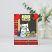 De Kerstman van de verkenner behandelt Feestdagenkaart (Staand voorkant)