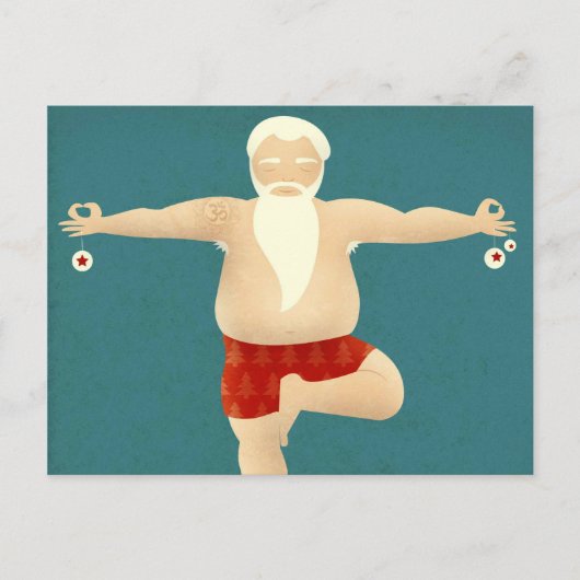 De Kerstman van de yogi - het Briefkaart van (Voorkant)