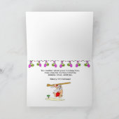 De Kerstman van het strand Feestdagen Kaart (Binnen)