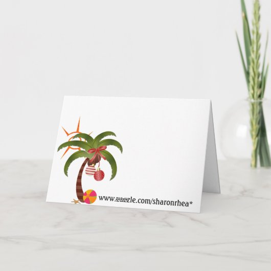 De Kerstman van het strand - SRF Feestdagen Kaart (Achterkant)