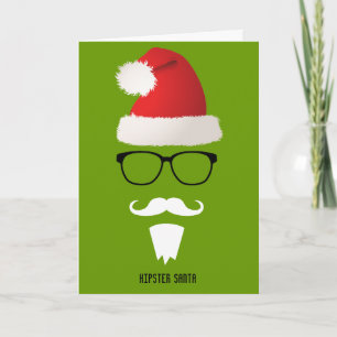 De Kerstman van Hipster Feestdagen Kaart