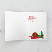 De Kerstman van Kerstmis van Tzu van Shih Feestdagen Kaart (Binnen)