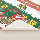 De kerstman van kleur personaliseren sherpa deken (3/4)