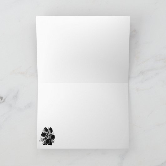 De Kerstman van Leonberger Feestdagen Kaart (Binnen)