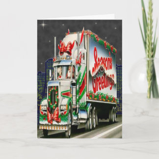 De Kerstman van Truckin - Wenskaart Feestdagen Kaart
