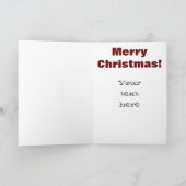 De kerstman vergt Uw Hulp/Oorlog op Kaart Chistmas (Binnen)