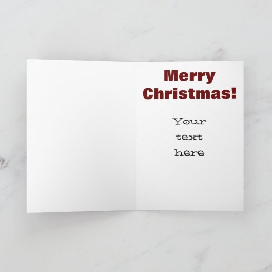 De kerstman vergt Uw Hulp/Oorlog op Kaart Chistmas (Binnen)