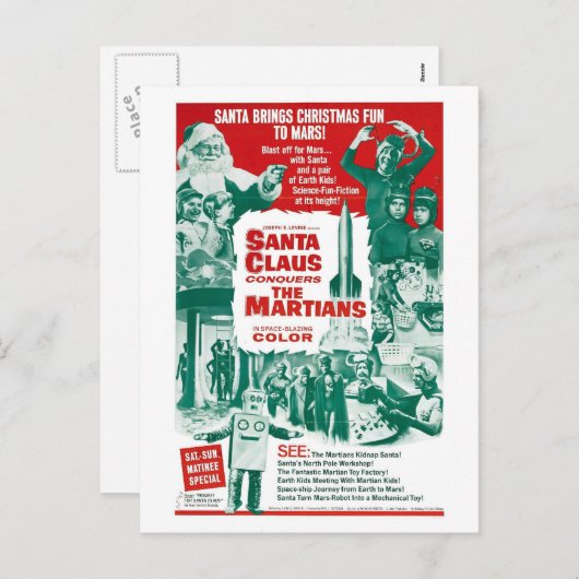 DE KERSTMAN VEROVERT HET BRIEFKAART VAN (Voorkant / Achterkant)