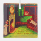 De kerstman verwacht ons geen Ornament (Voorkant)