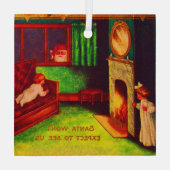 De kerstman verwacht ons geen Ornament (Achterkant)